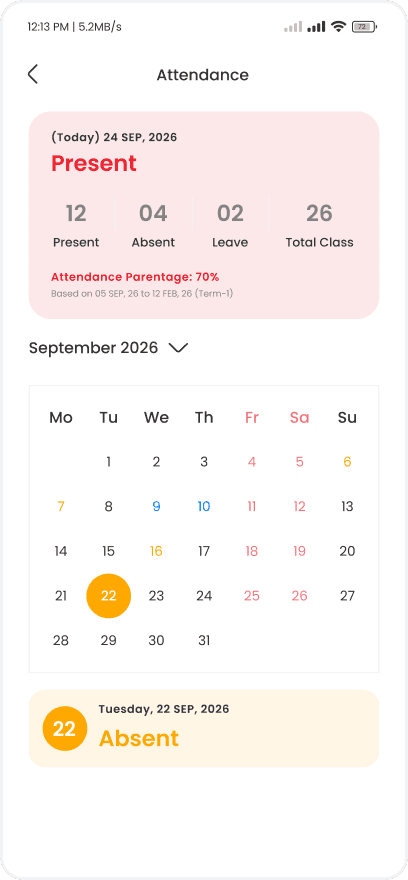 Attendance View